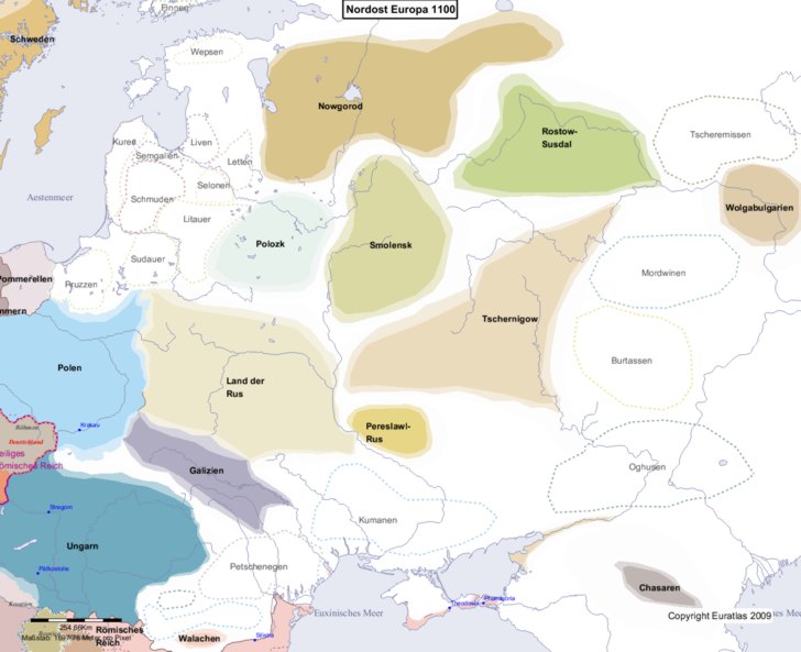 Europa nordstlicher Teil 1100