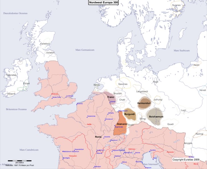 Europa nordwestlicher Teil 300