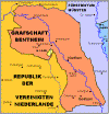 Historische Karte der Grafschaft Bentheim 1789