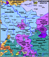 Historische Karte des Niederheins 1789