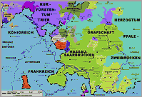 Historische Karte Saarland 1789