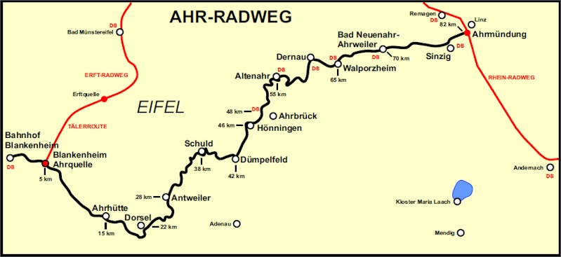 Radtour an der Ahr